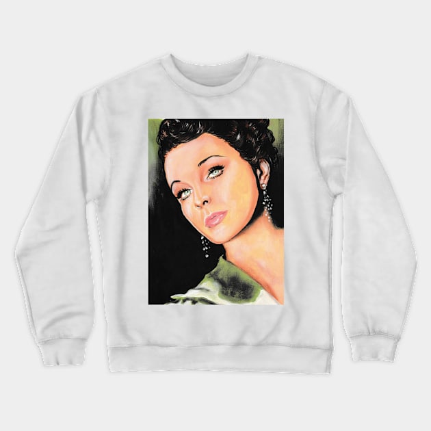 Vivien Leigh Crewneck Sweatshirt by Svetlana Pelin